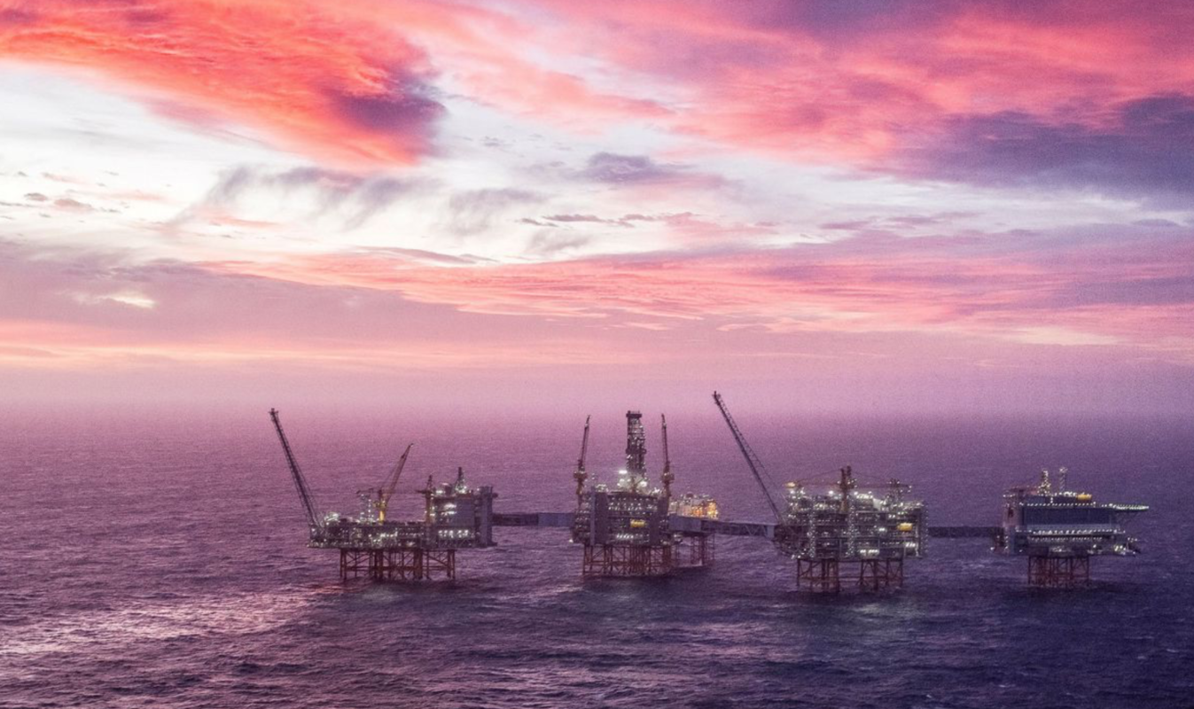 Вид на нефтяное месторождение Йохана Свердрупа в Северном море, 7 января 2020 г. Карина Йохансен / NTB Scanpix / через REUTERS